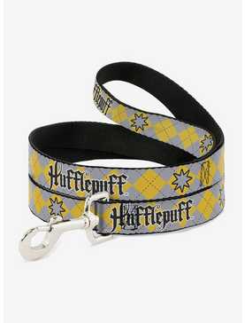 Harry Potter Hufflepuff Stars Argyle Plaid Dog Leash, , hi-res