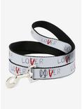 IT Chapter Two Loser Lover Quote Dog Leash, RED, hi-res