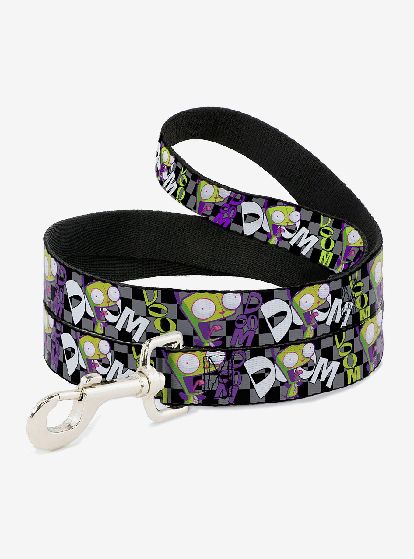 Invader Zim GIR Doom Pose Checker Dog Leash, , hi-res