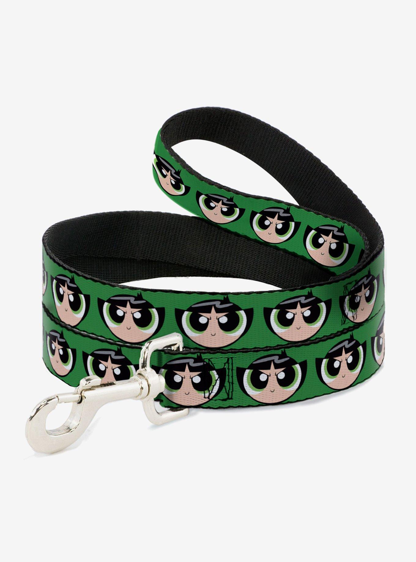 The Powerpuff Girls Buttercup Face Close Up Dog Leash, GREEN, hi-res