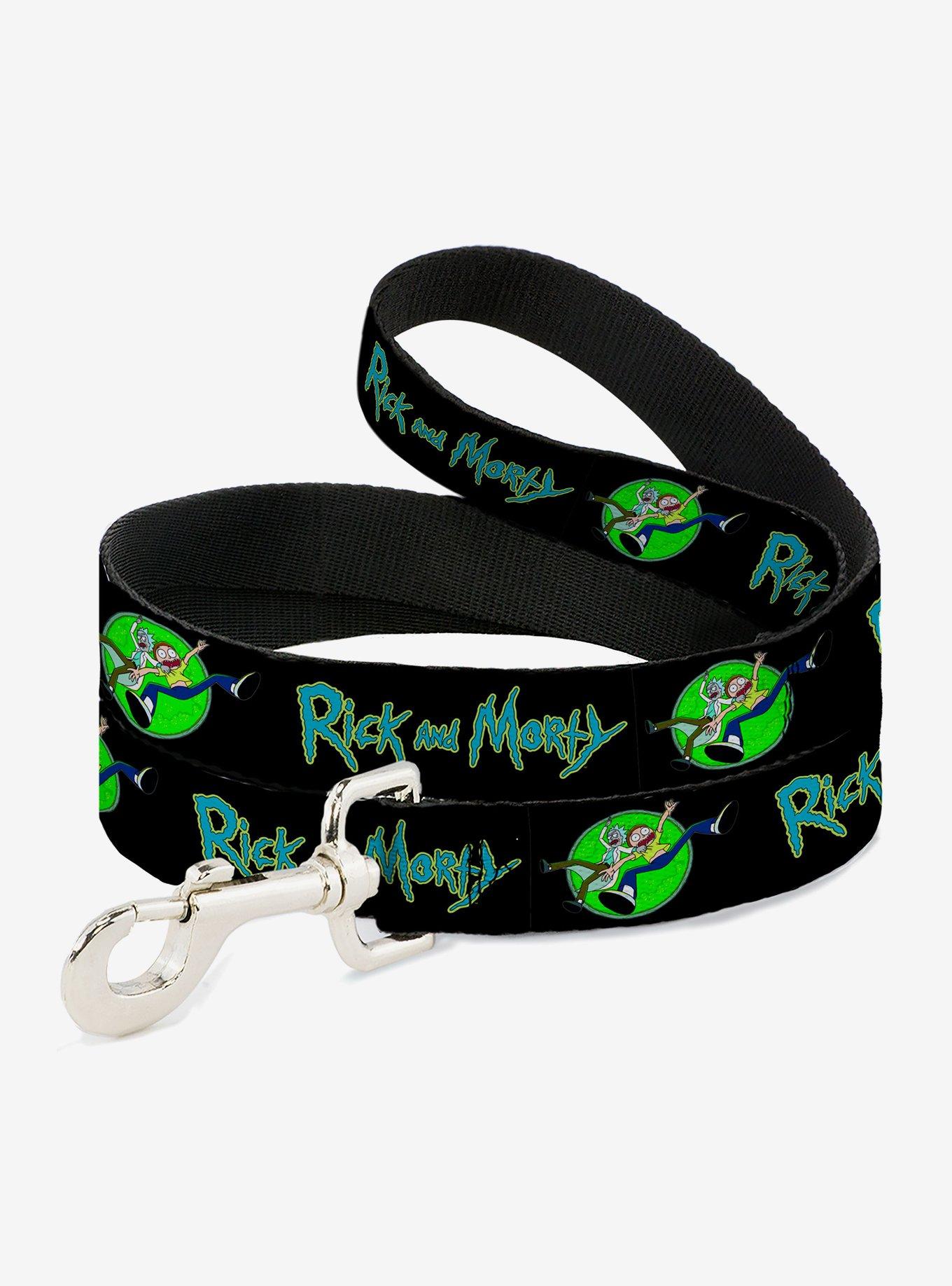 Rick and Morty Title Logo and Portal Pose Dog Leash, , hi-res