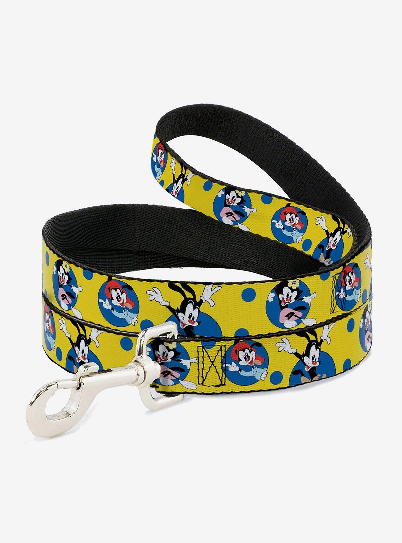 Animaniacs Yakko Wakko and Dot Poses Dog Leash, BRIGHT YELLOW, hi-res