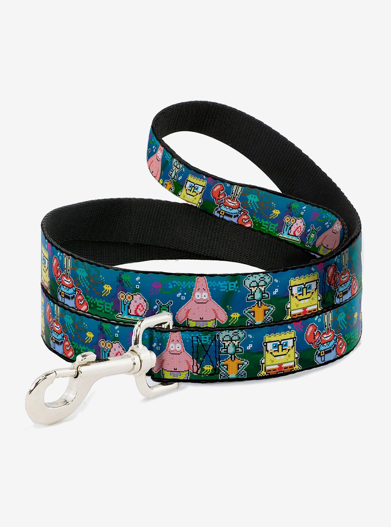 SpongeBob SquarePants Friends 8 Bit Scene Dog Leash, BLUE, hi-res