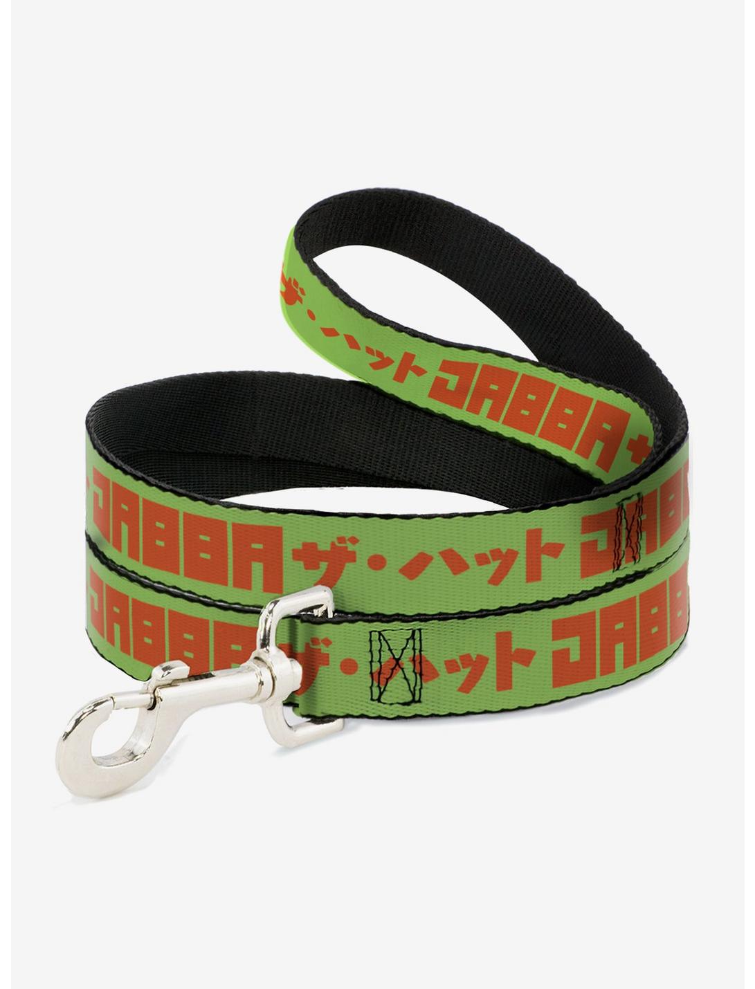 Star Wars Jabba The Hutt Text and Characters Dog Leash, GREEN, hi-res