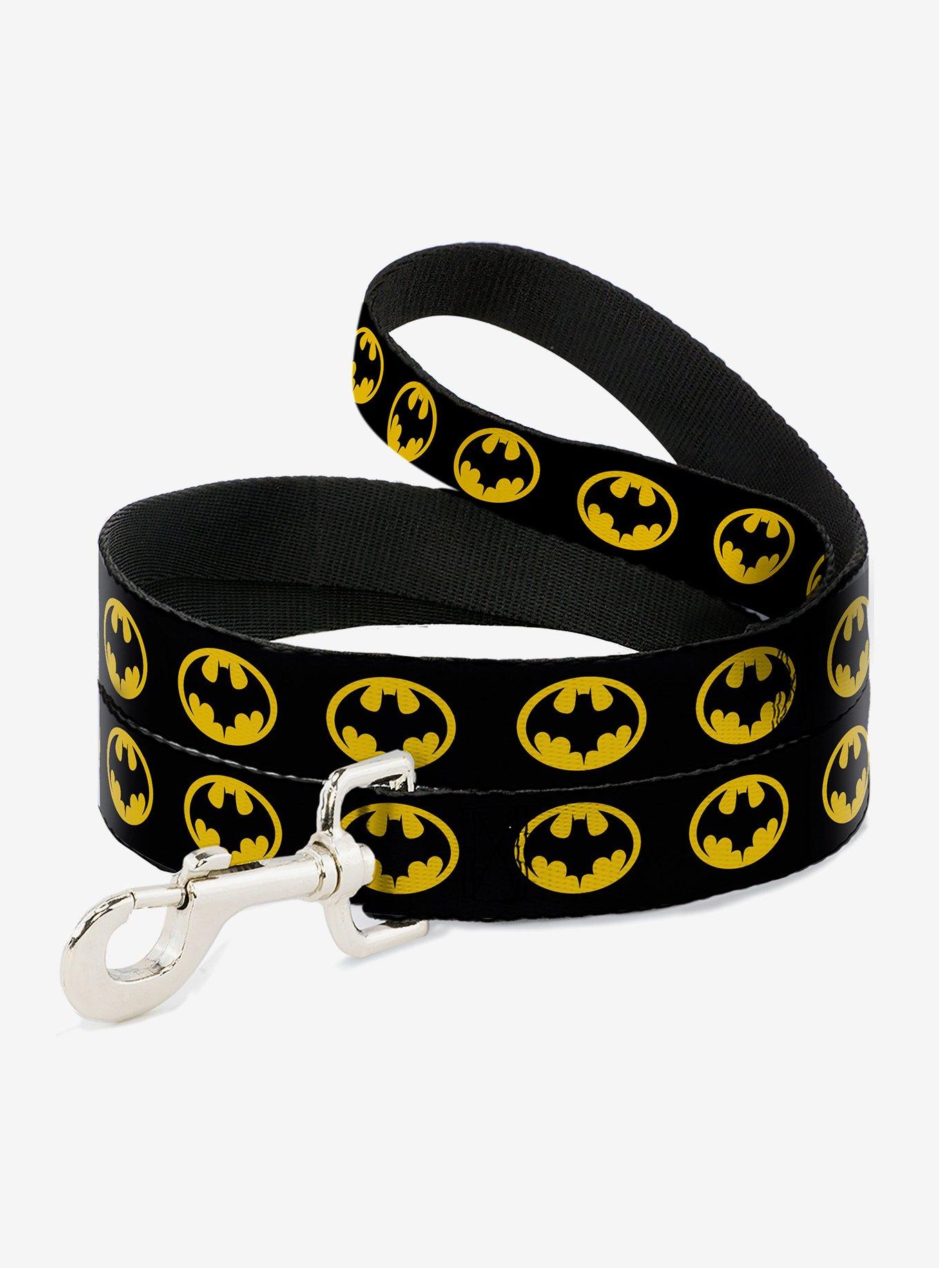 DC Comics Batman 1989 Logo Dog Leash, BLACK, hi-res