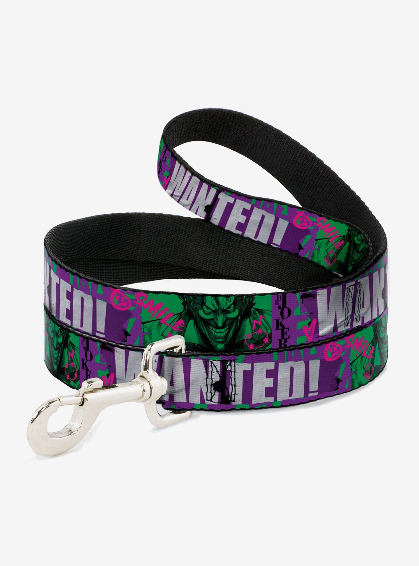 DC Comics The Joker Wanted Smiling Pose and Graffiti Dog Leash, , hi-res