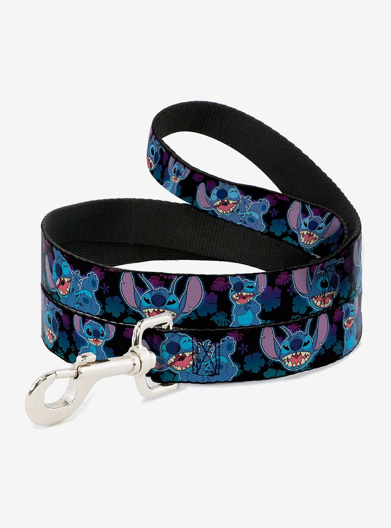 Disney Lilo & Stitch Expressions and Poses Tropical Fade Dog Leash, BLUE, hi-res