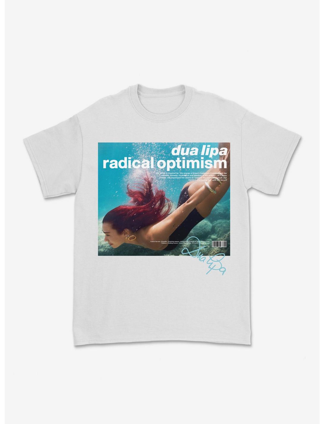 Dua Lipa Radical Optimism Diving Photo Boyfriend Fit Girls T-Shirt, BRIGHT WHITE, hi-res