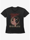 Miller High Life Moon Logo Womens Straight Fit T-Shirt, BLACK, hi-res