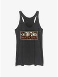 Smith And Forge Classic Logo Womens Tank Top, BLK HTR, hi-res