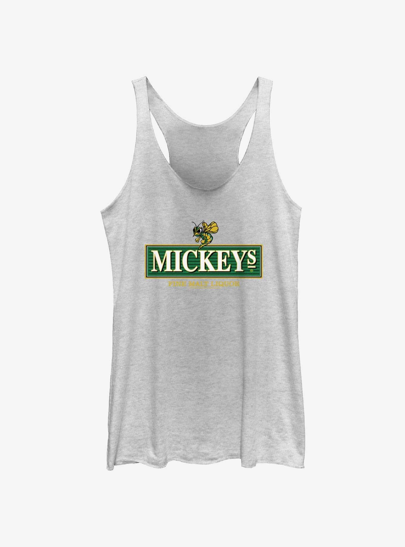 Mickeys Fine Malt Liquor Womens Tank Top, WHITE HTR, hi-res