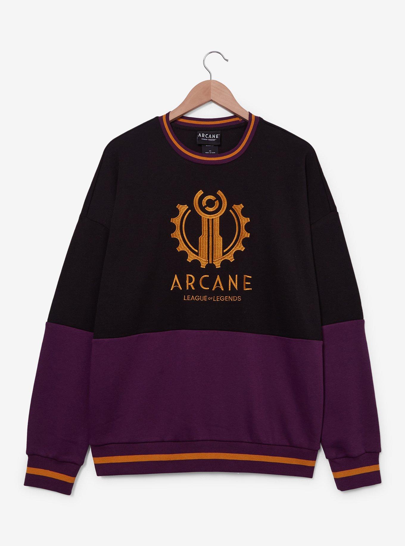 Arcane Piltover Logo Panel Crewneck - BoxLunch Exclusive, , hi-res