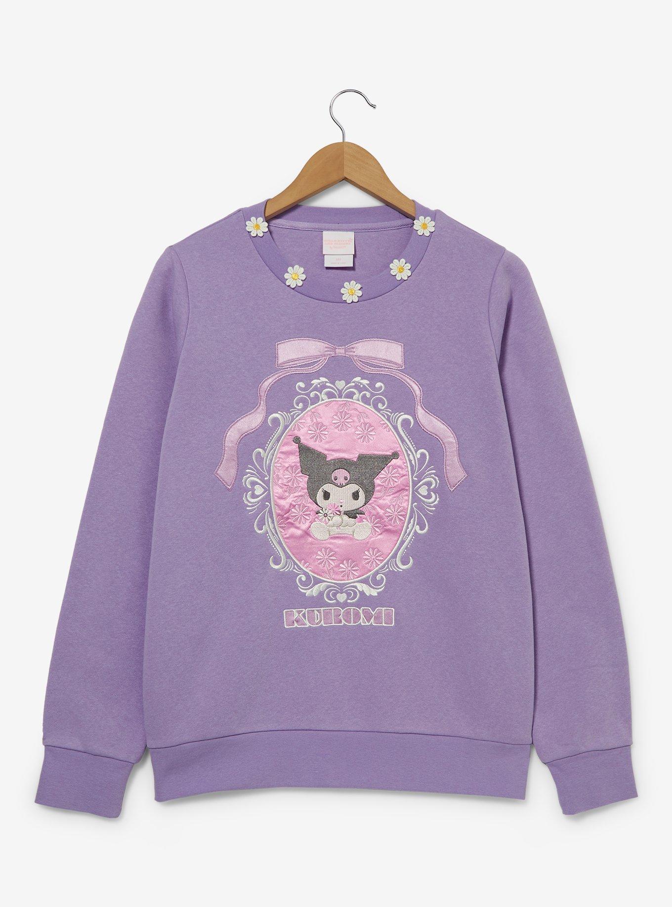 Sanrio Kuromi Frame Portrait Crewneck - BoxLunch Exclusive, LAVENDER, hi-res