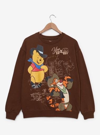 Disney Winnie the Pooh Tigger & Pooh Bear Western Women's Crewneck