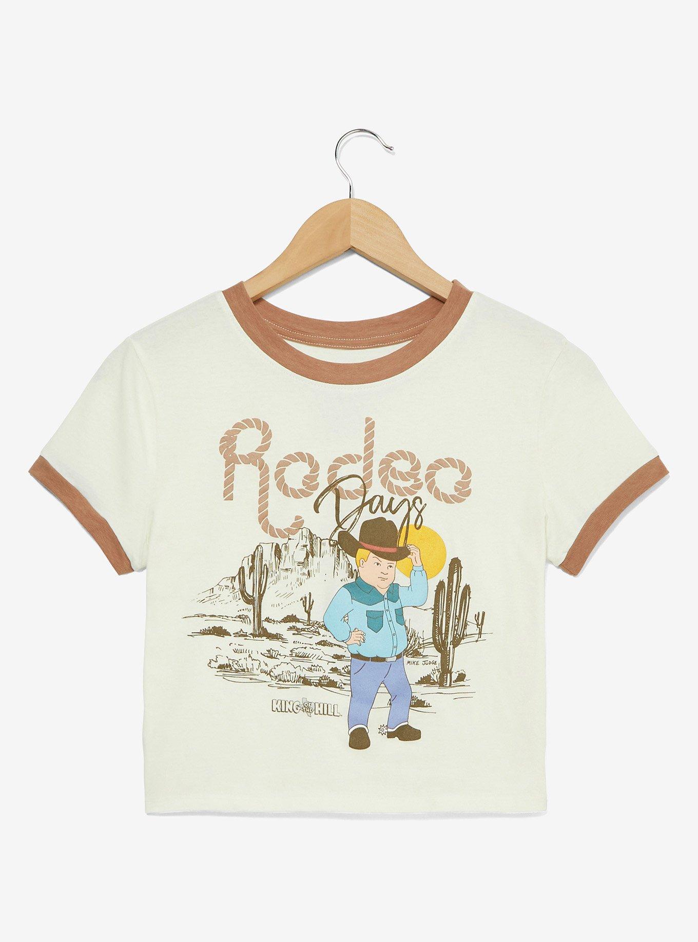 King of the Hill Bobby Rodeo Days Women's Cropped Ringer Tee - BoxLunch Exclusive, , hi-res