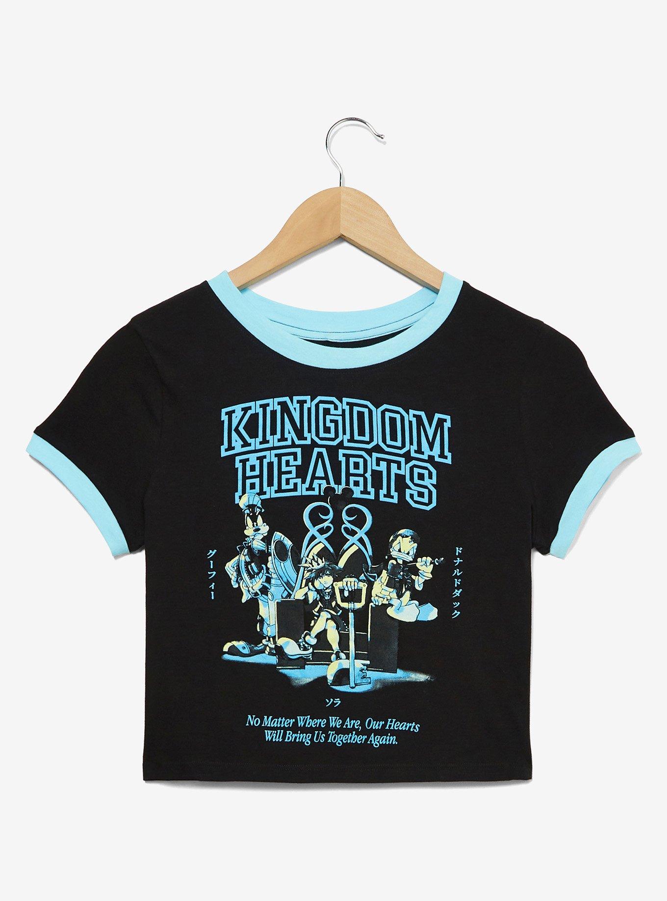 Disney Kingdom Hearts Group Portrait Cropped Women's Ringer Baby Tee - BoxLunch Exclusive