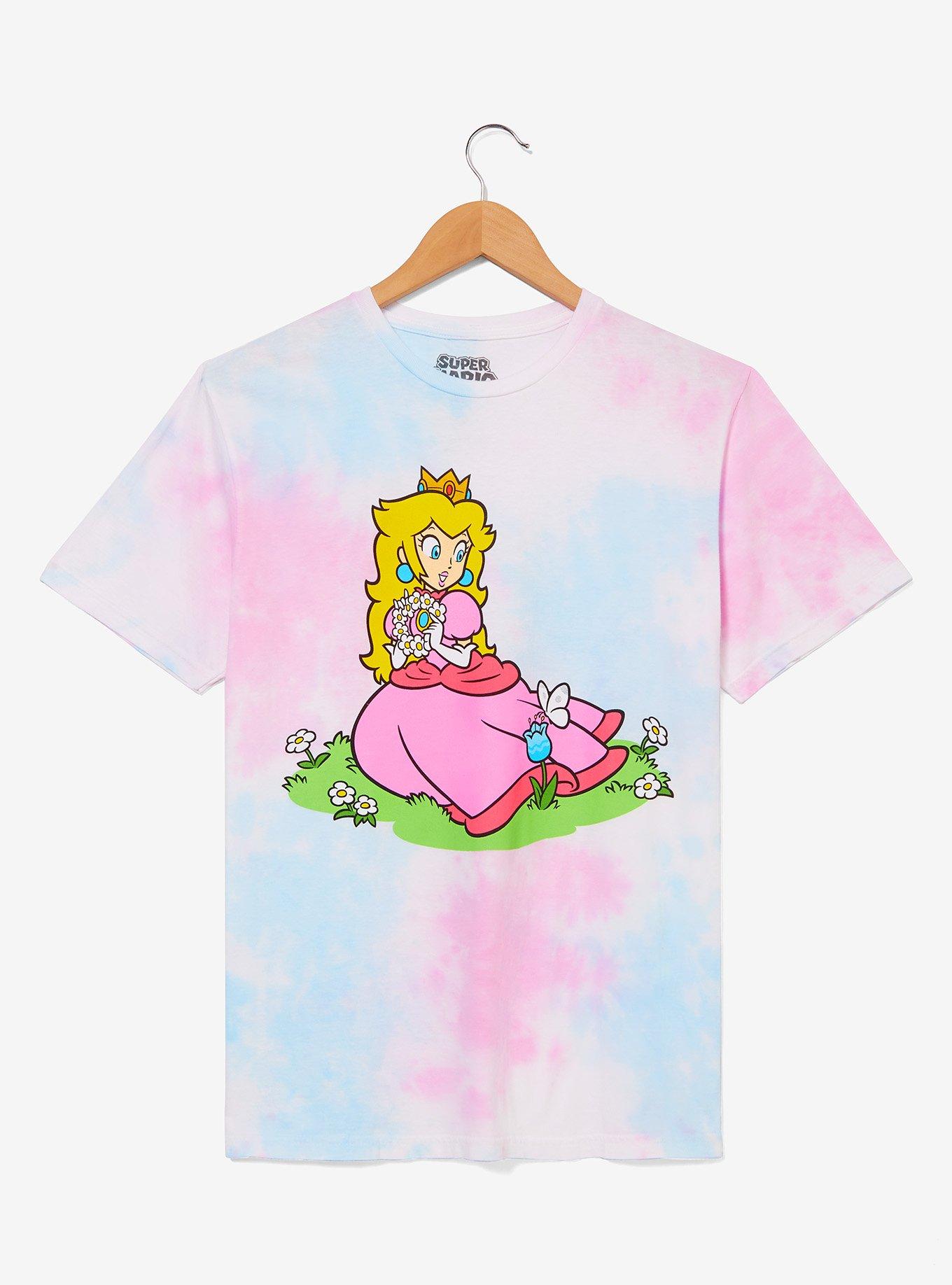 Nintendo Super Mario Bros. Princess Peach Tie-Dye Women's T-Shirt - BoxLunch Exclusive, MULTI, hi-res