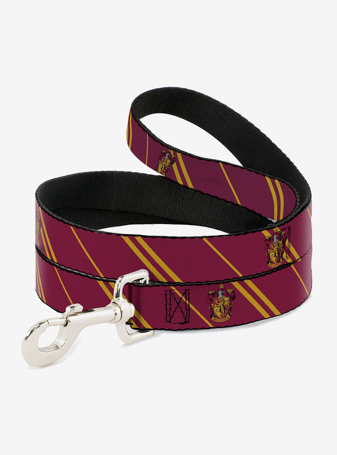 Harry Potter Gryffindor Crest Stripe Dog Leash, RED, hi-res