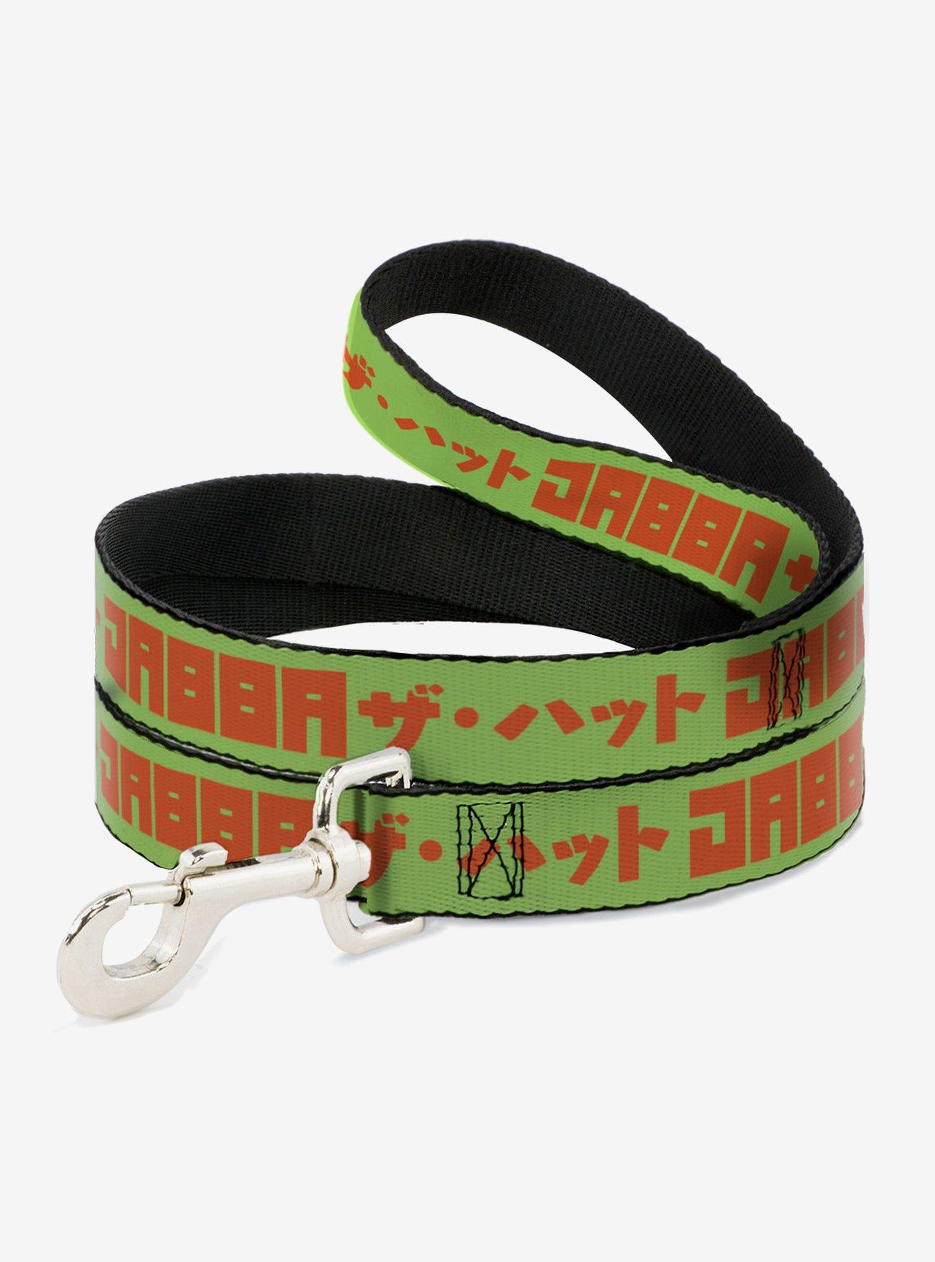 Star Wars Jabba The Hutt Text and Characters Dog Leash, GREEN, hi-res