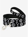 Yellowstone Dutton Ranch and Native American Icons Dog Leash, BLACK, hi-res