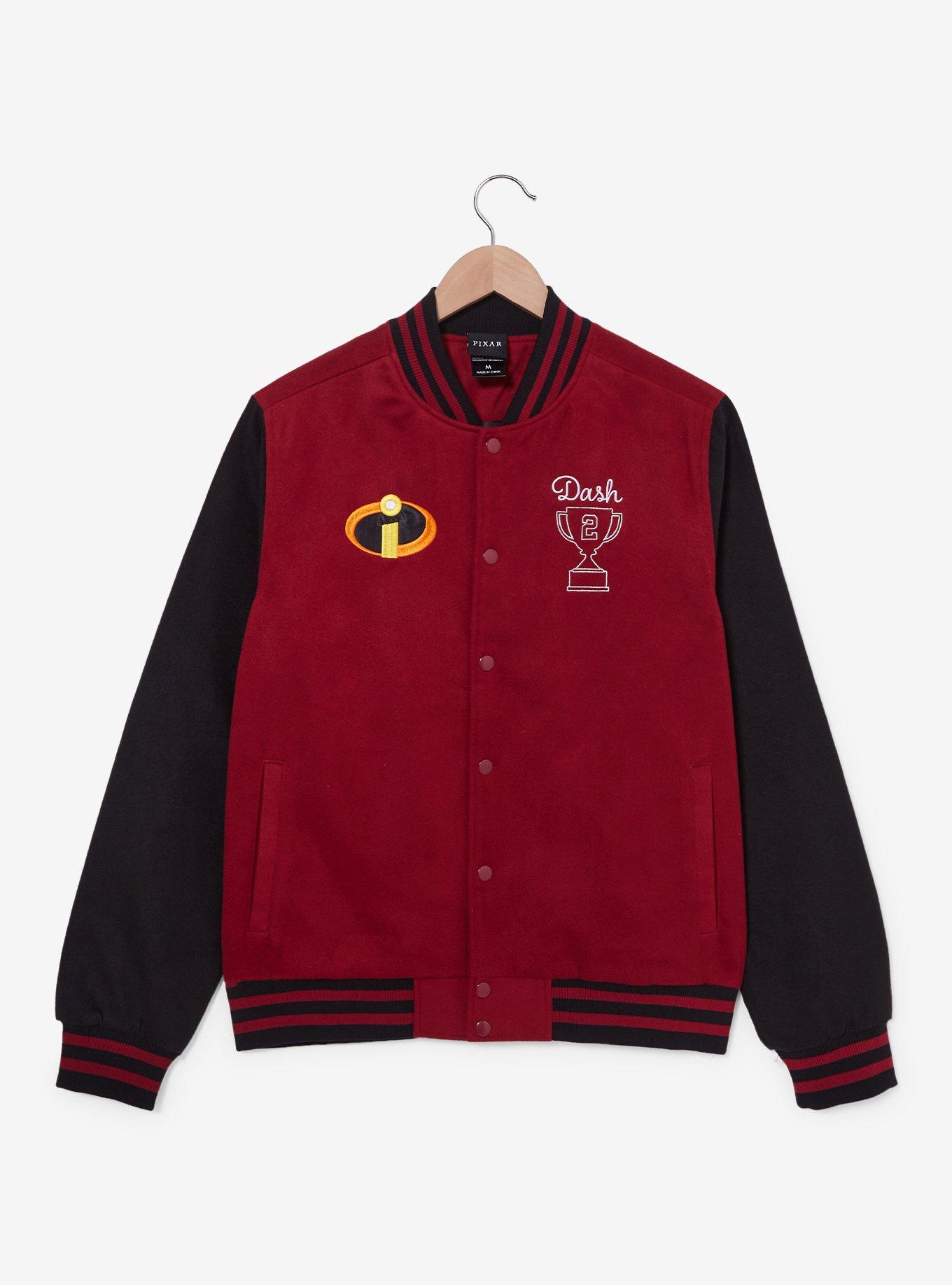 Disney Pixar The Incredibles Dash Parr Logo Varsity Jacket - BoxLunch Exclusive, , hi-res