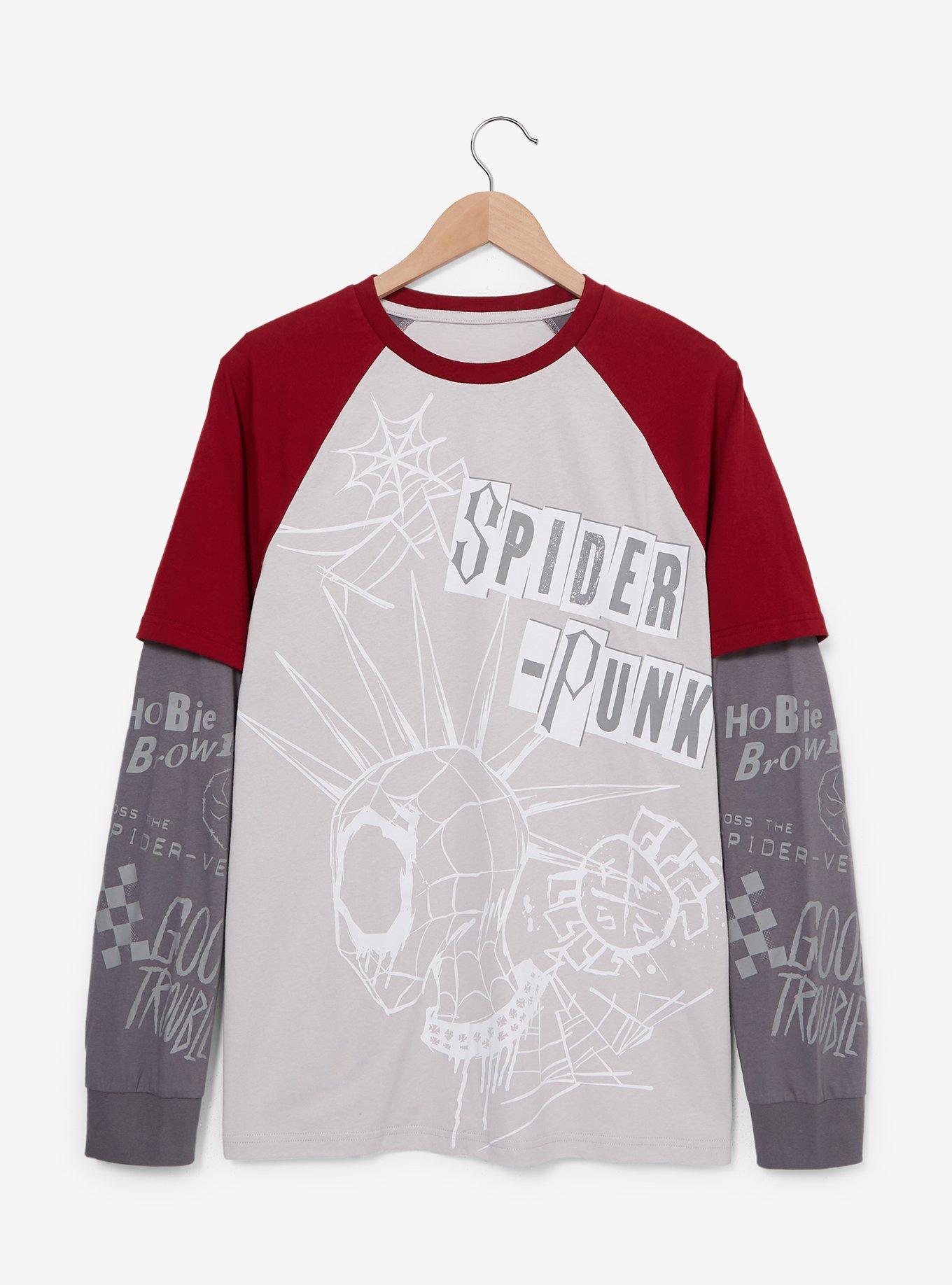 Marvel Spider-Man: Across the Spider-Verse Spider-Punk Layered Long Sleeve T-Shirt — BoxLunch Exclusive, , hi-res