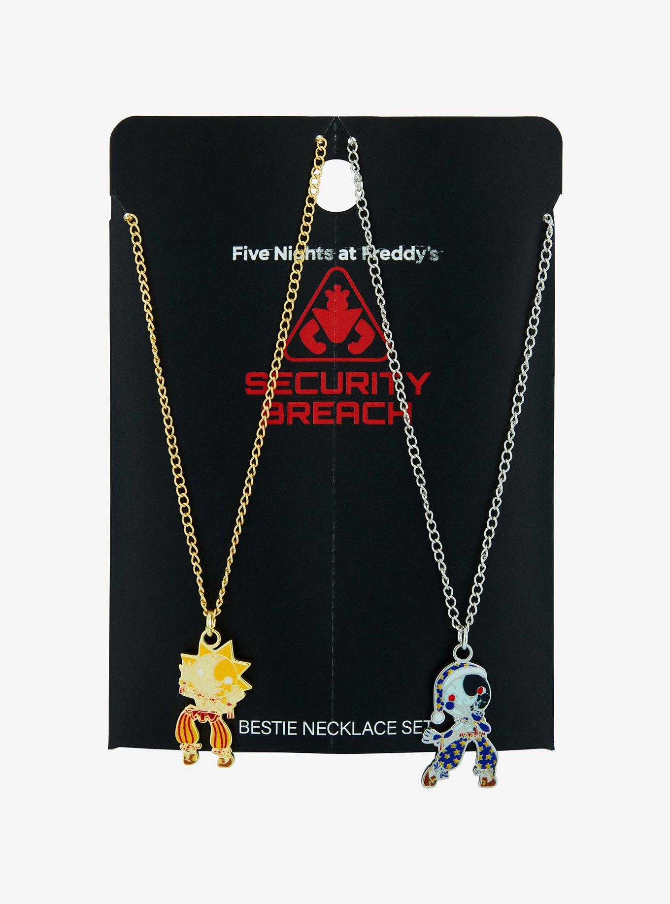 Five Nights At Freddy's: Security Breach Sun & Moon Best Friend Necklace Set, , hi-res