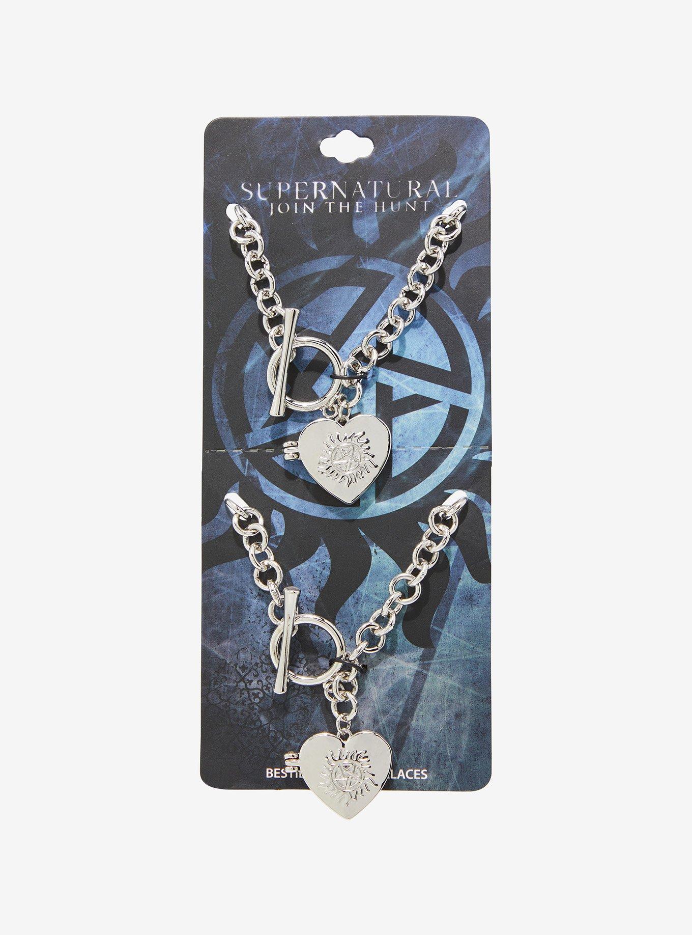 Supernatural Sam & Dean Best Friend Locket Necklace Set, , hi-res