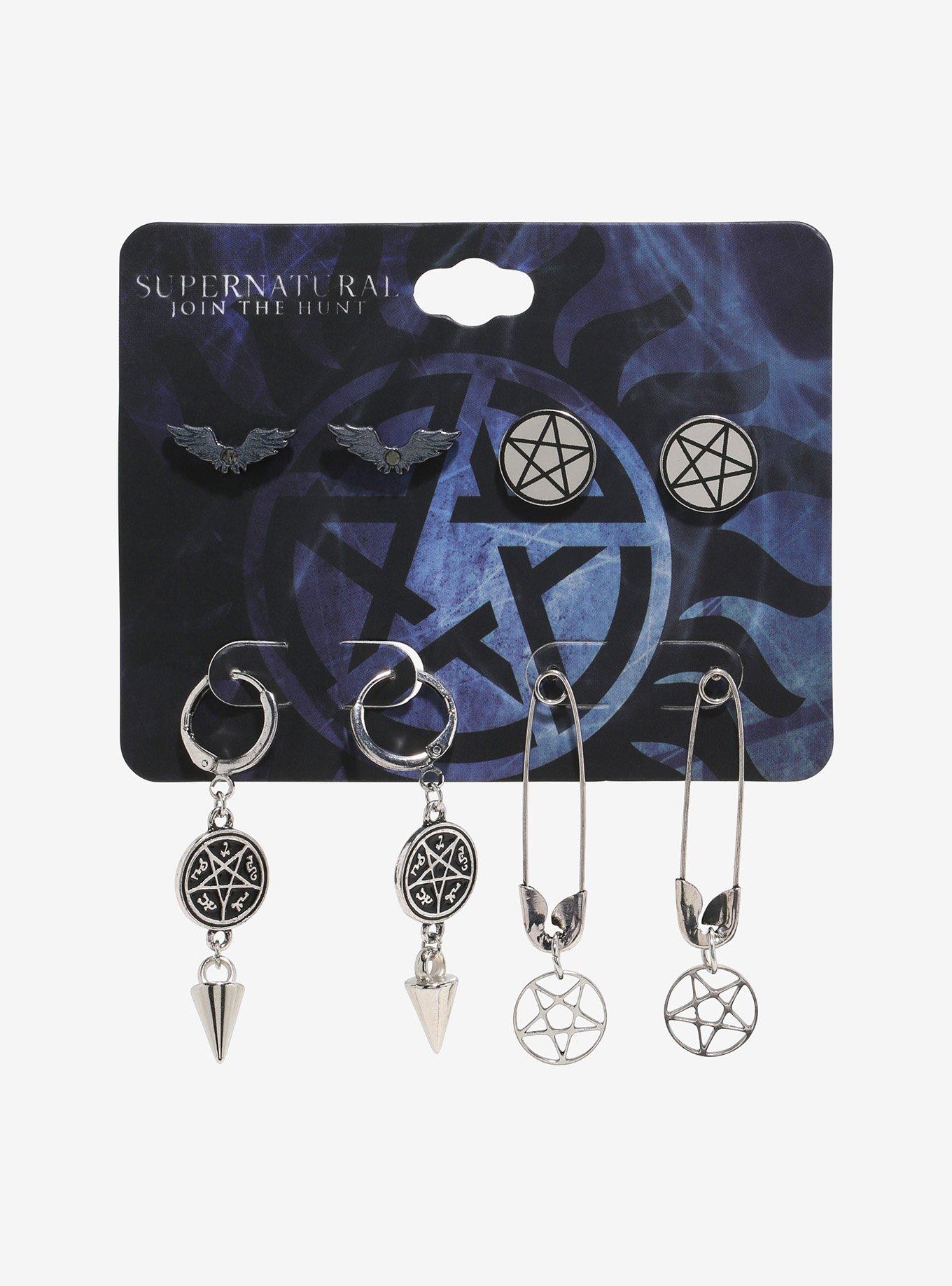 Supernatural Star Symbol Earring Set, , hi-res