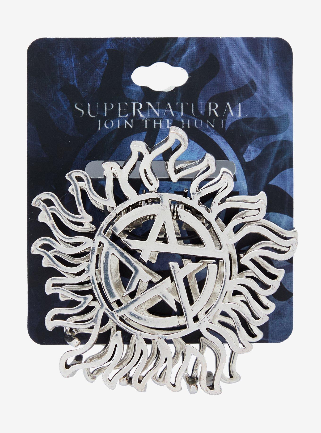 Supernatural Anti-Possession Symbol Claw Hair Clip, , hi-res