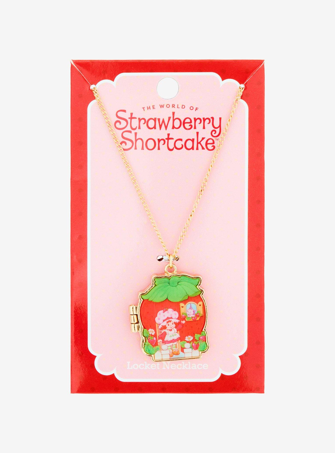 Strawberry Shortcake Hinge Locket Necklace, , hi-res