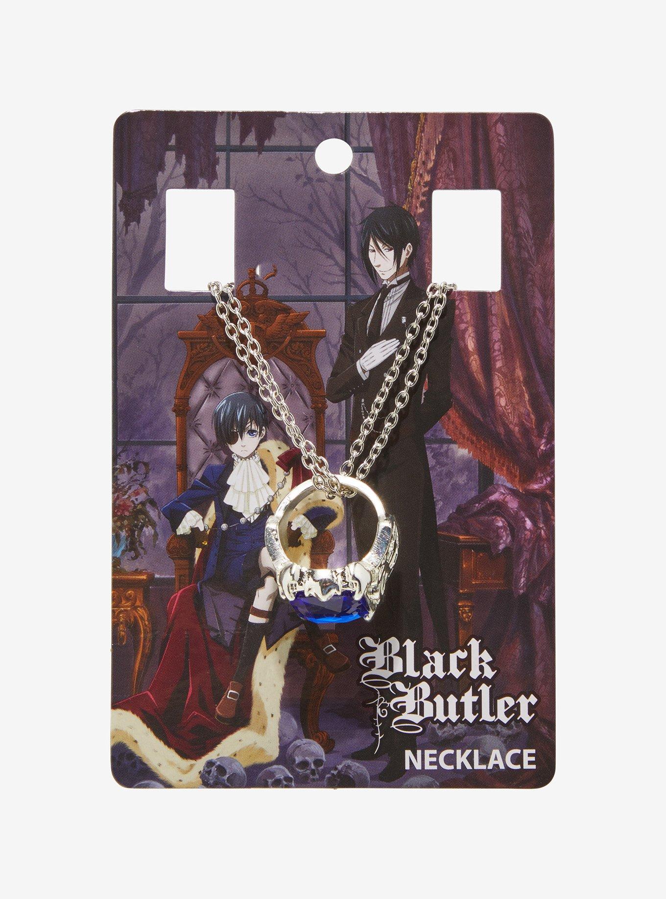 Black Butler Phantomhive Heirloom Replica Ring Necklace, , hi-res