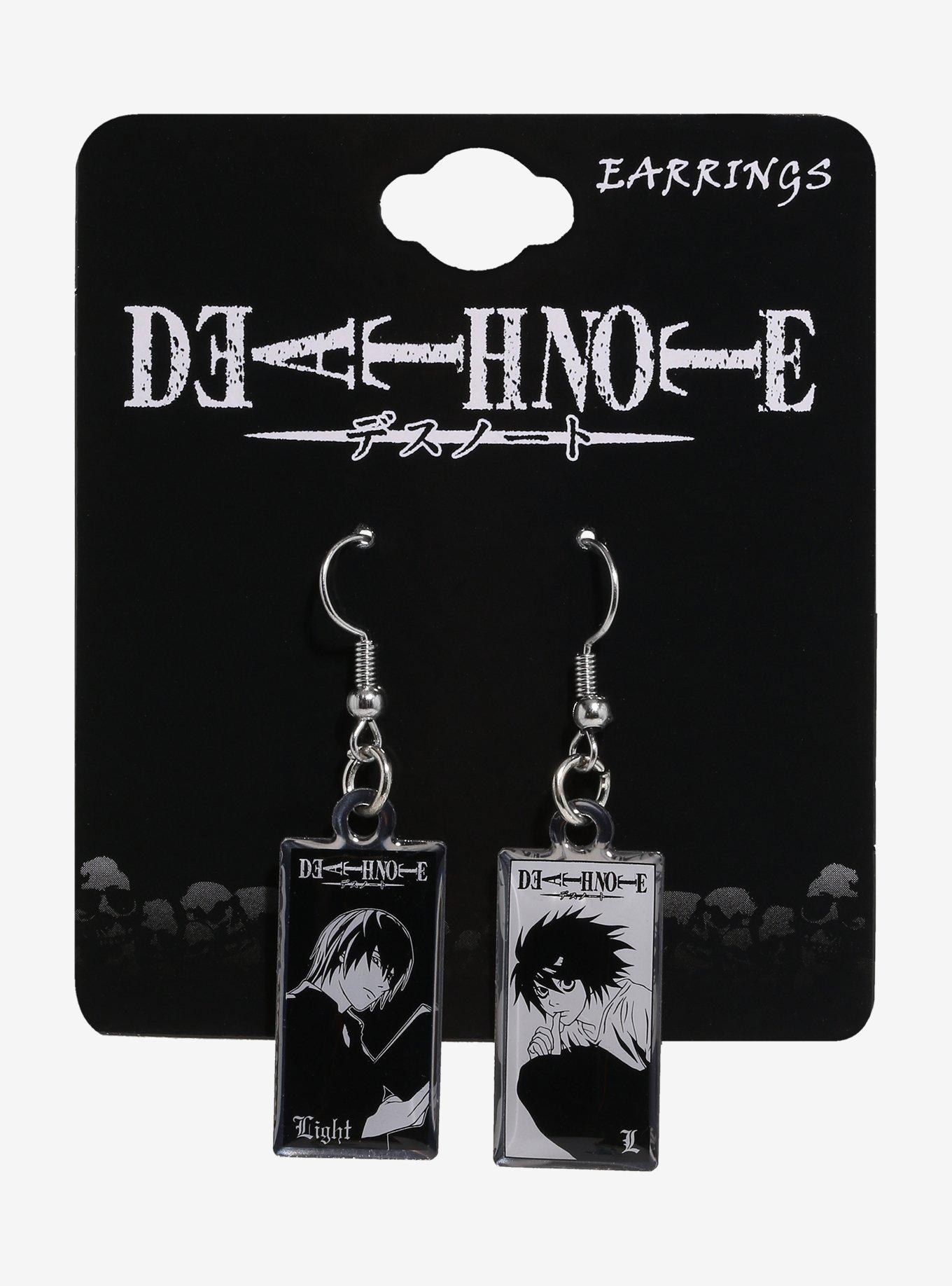 Death Note Light & L Drop Earrings, , hi-res