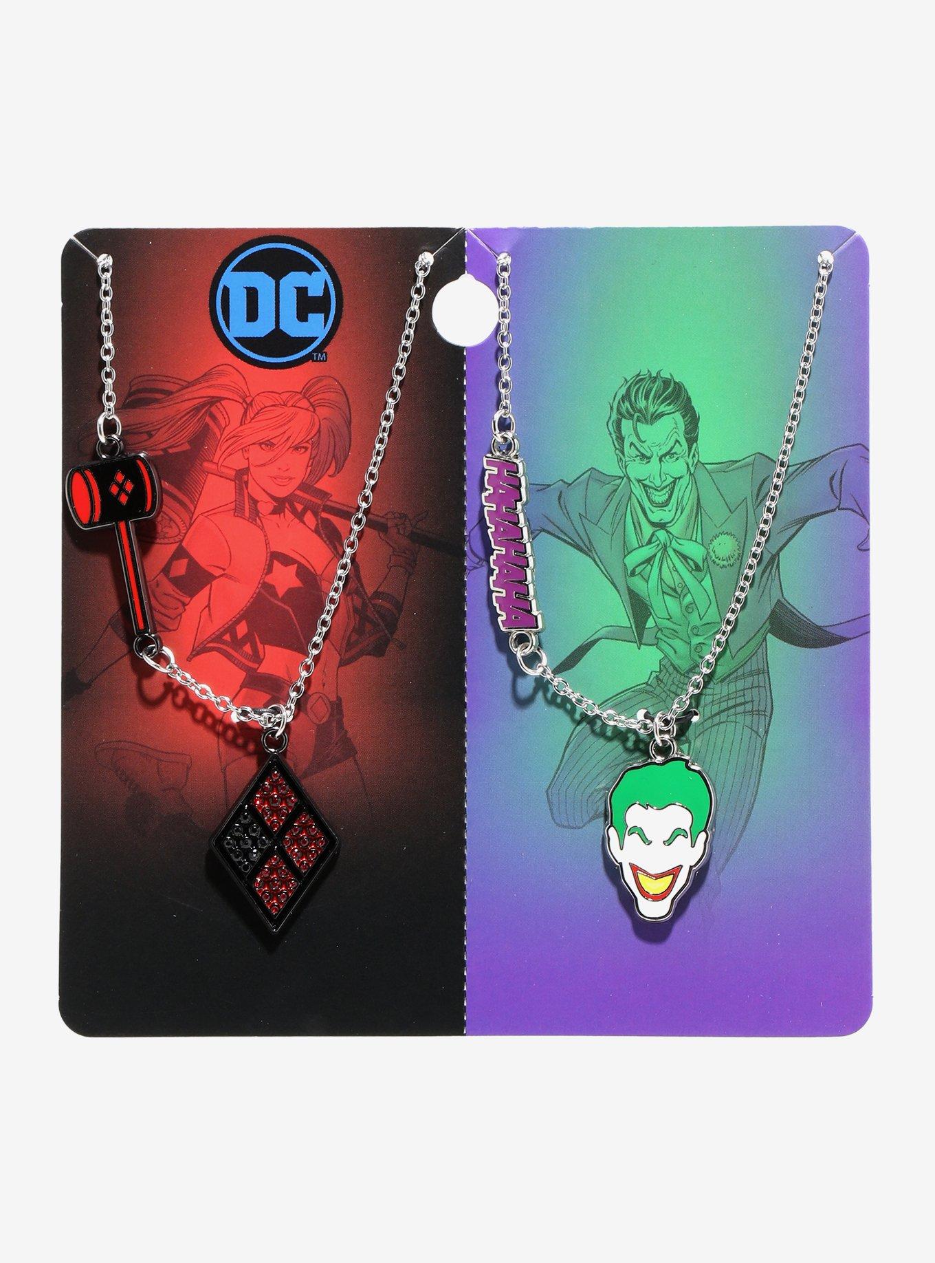 DC Comics Joker & Harley Quinn Best Friend Necklace Set, , hi-res