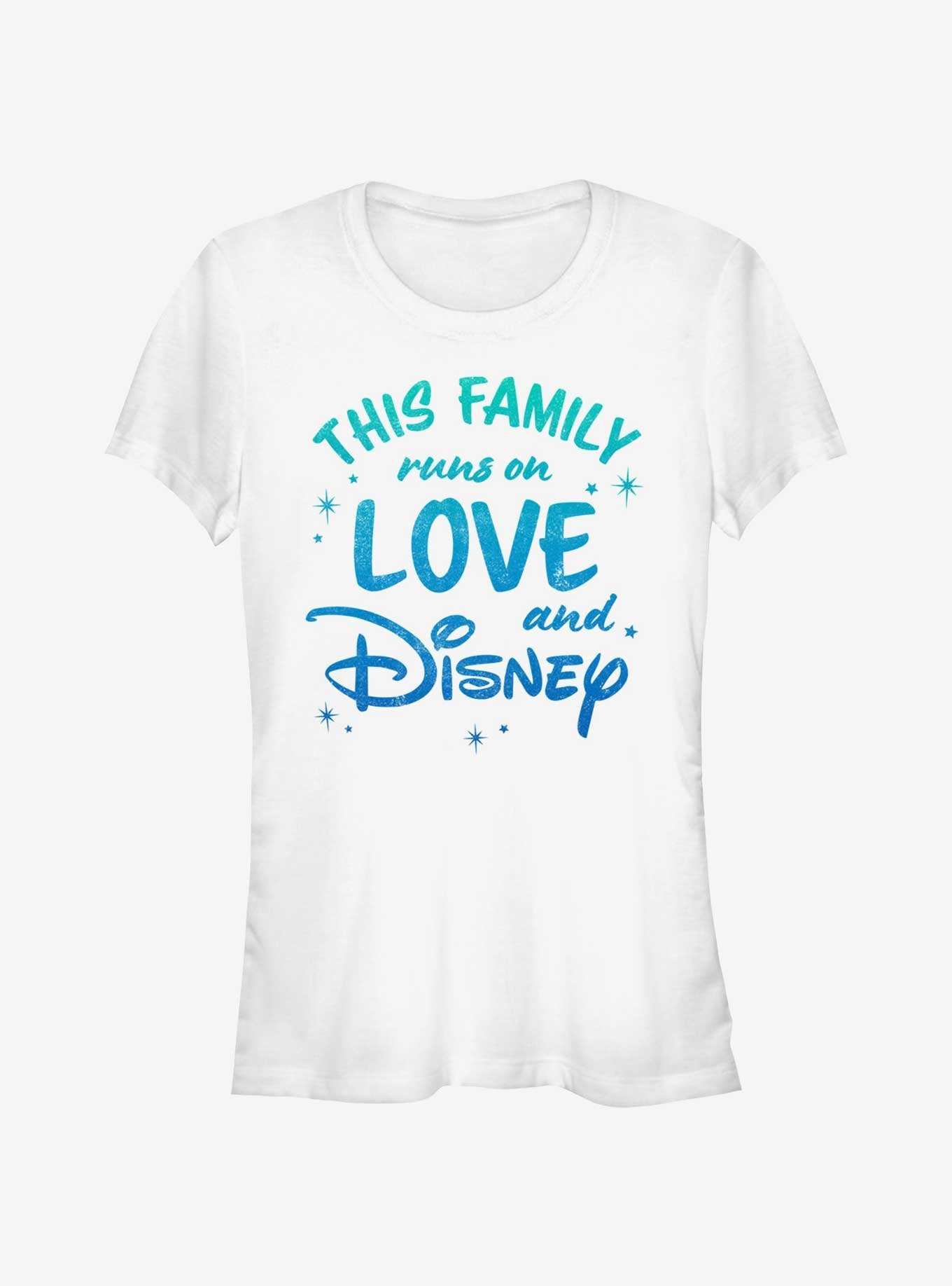 Disney This Family Runs On Love and Disney Girls T-Shirt, , hi-res