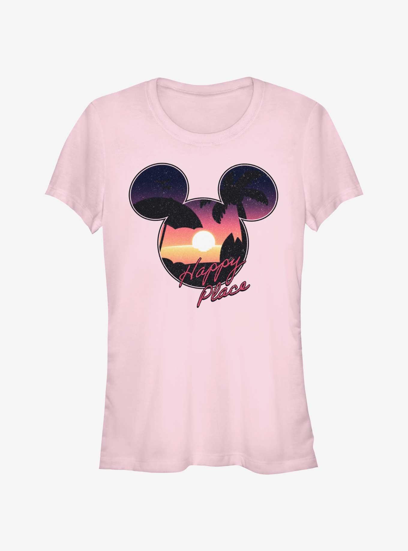 Disney Mickey Mouse Beach Happy Place Girls T-Shirt, LIGHT PINK, hi-res