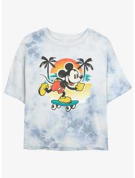 Disney Mickey Mouse Cali Sun Mickey Girls Tie-Dye Crop T-Shirt, , hi-res