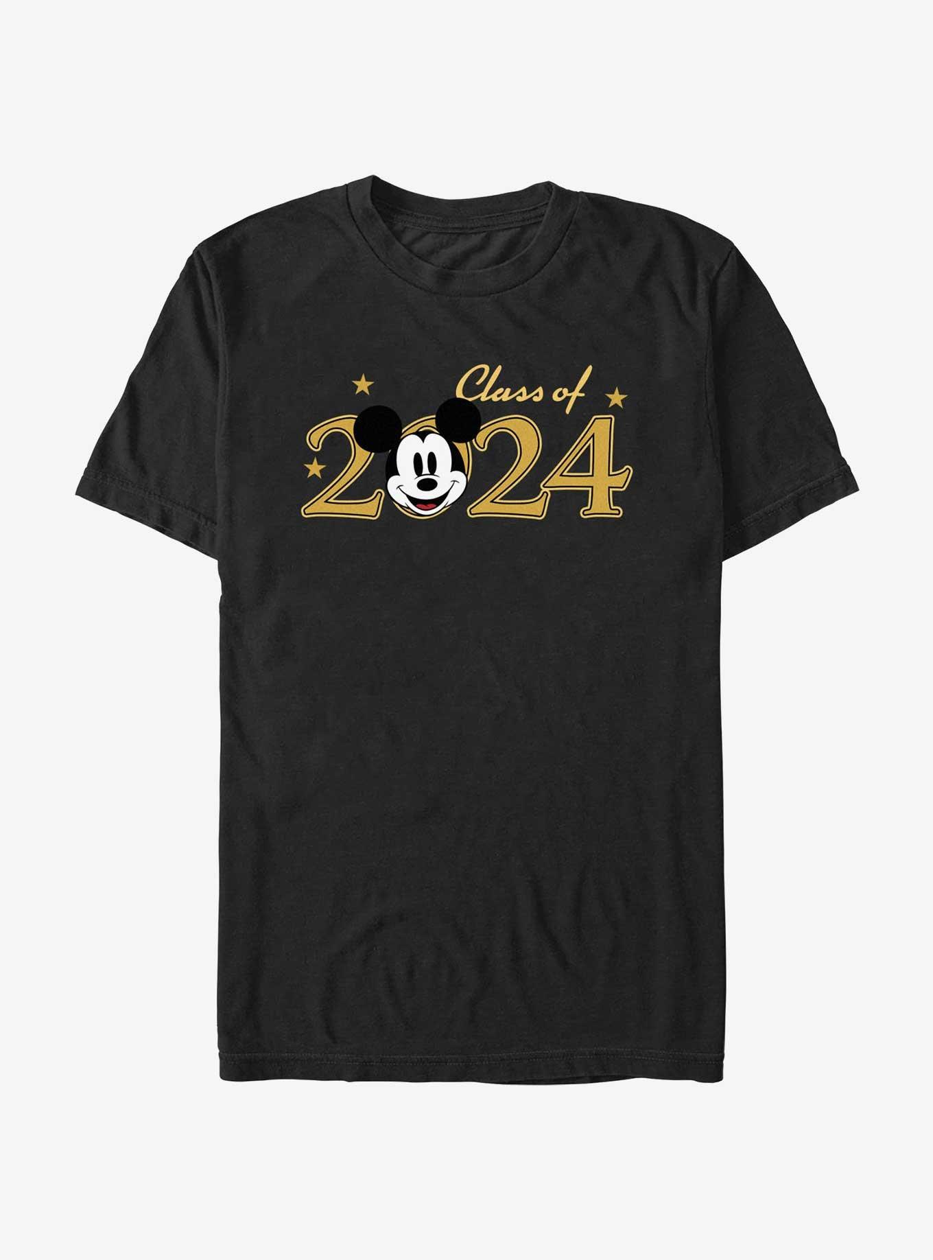 Disney Mickey Mouse Graduating Class Of 2024 T-Shirt, BLACK, hi-res