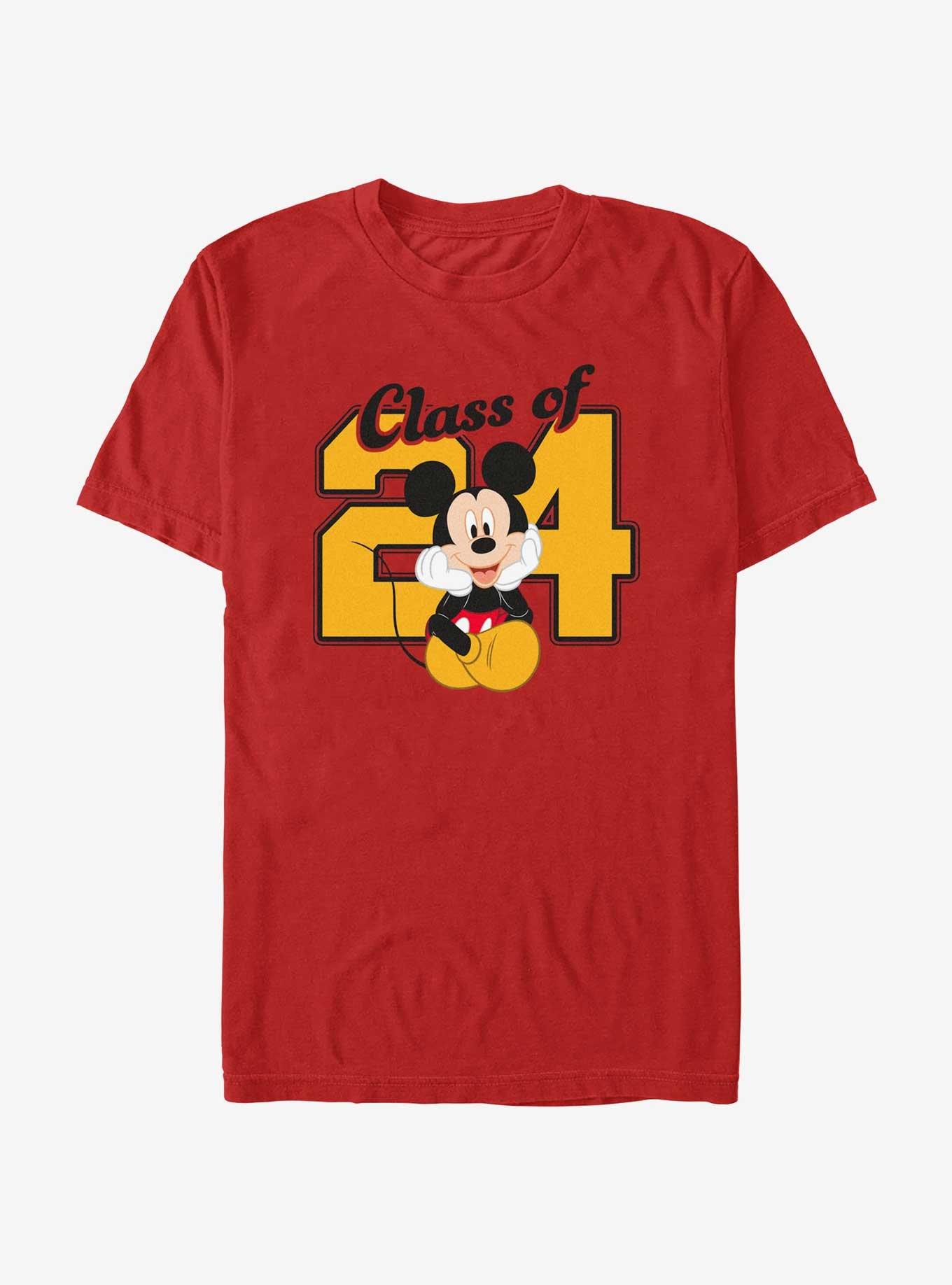 Disney Mickey Mouse Graduating Class of 2024 T-Shirt, RED, hi-res