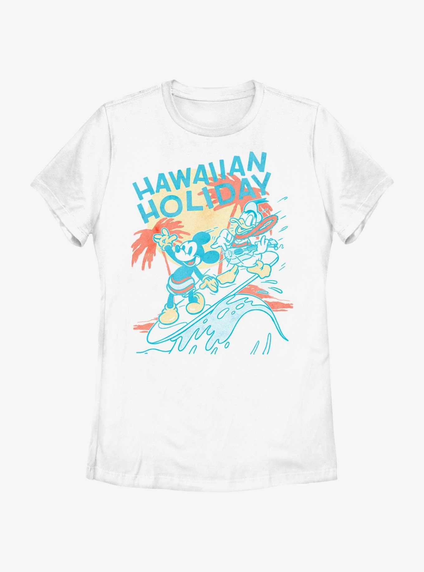Disney Mickey Mouse Surfs Up Holiday Womens T-Shirt