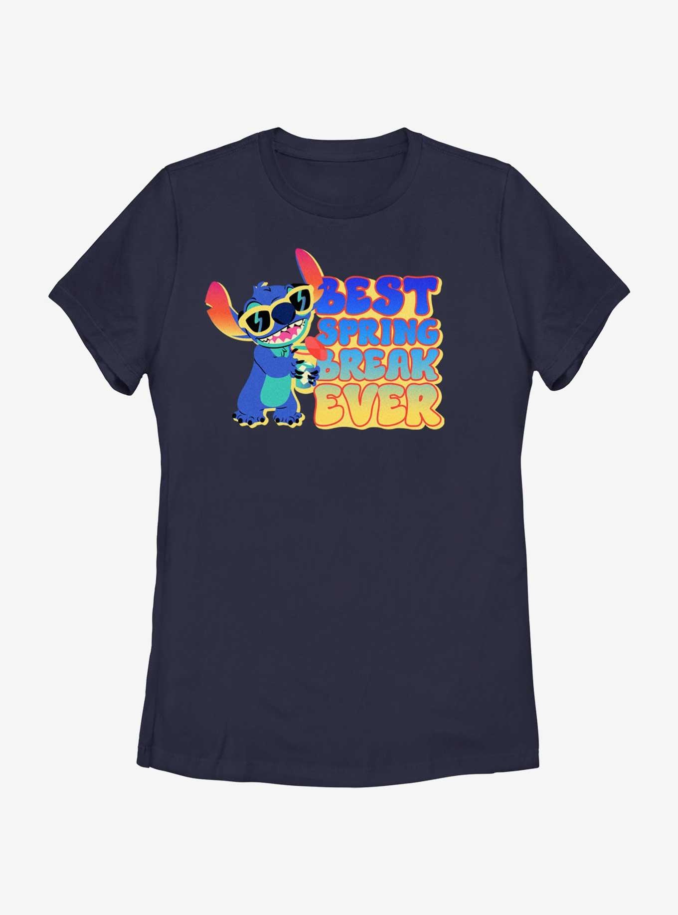 Disney Lilo & Stitch Best Spring Break Ever Womens T-Shirt, NAVY, hi-res