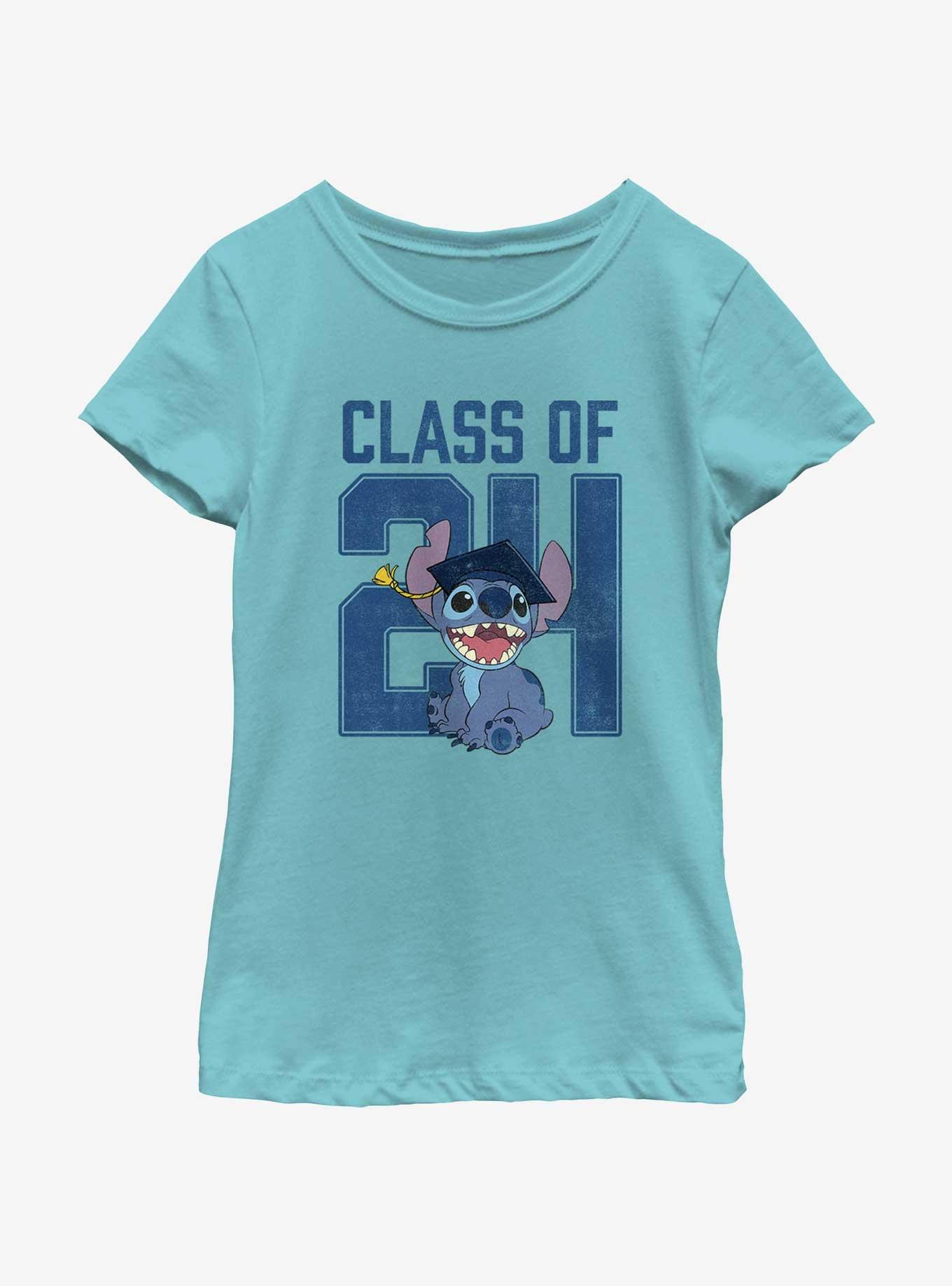 Disney Lilo & Stitch Graduating Class Of 2024 Youth Girls T-Shirt, TAHI BLUE, hi-res