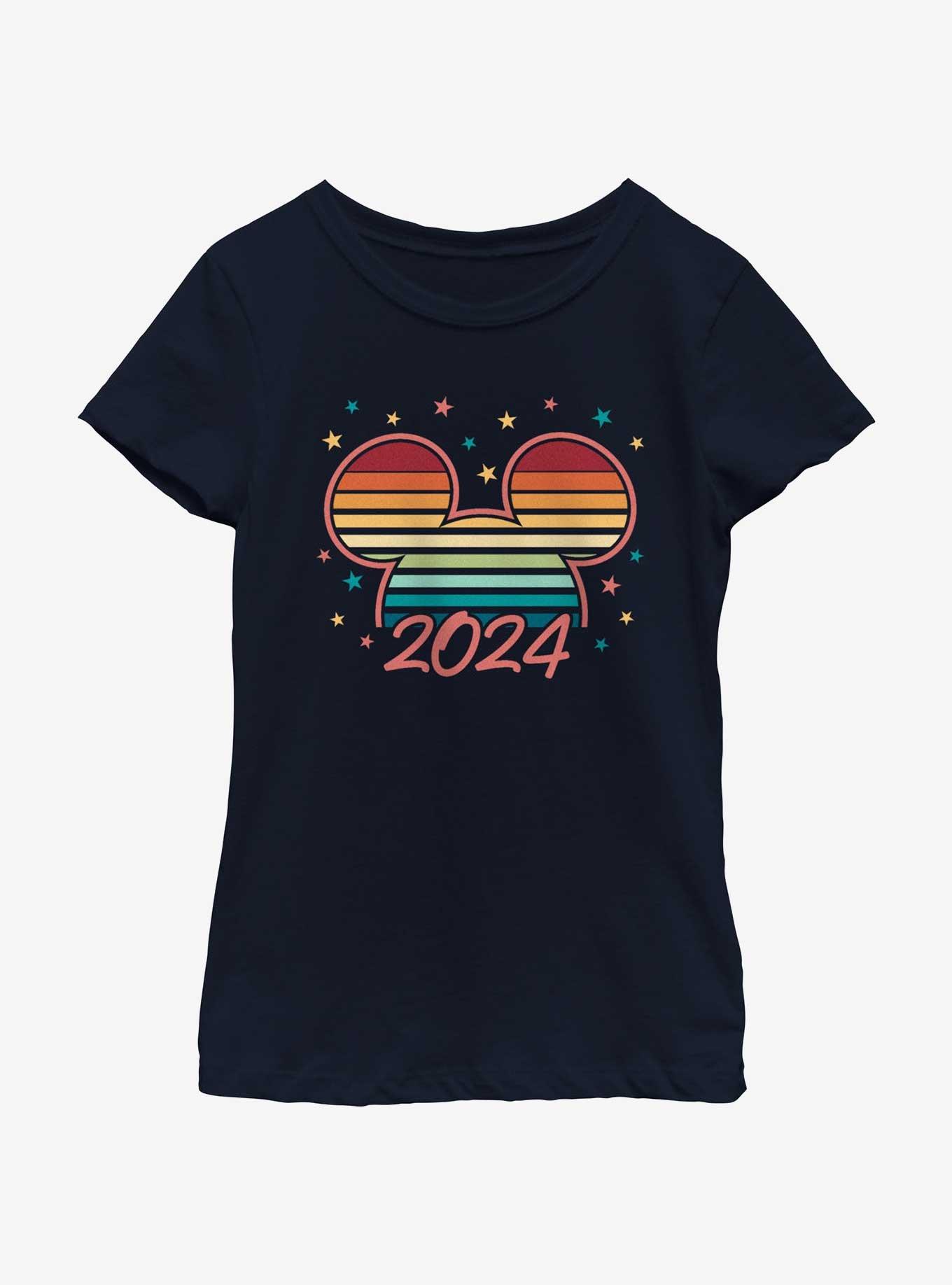 Disney Mickey Mouse Mickey Ears 2024 Youth Girls T-Shirt, NAVY, hi-res