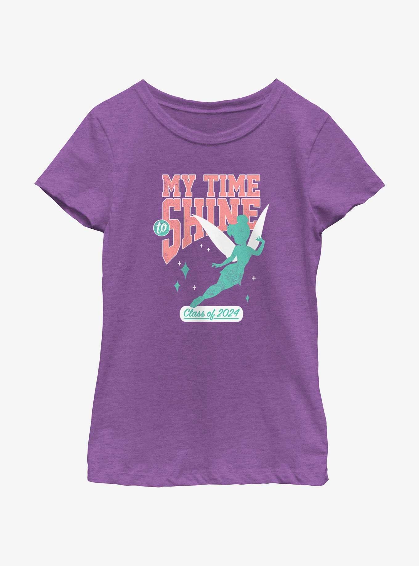 Disney Tinker Bell Time To Shine Class Of 2024 Youth Girls T-Shirt