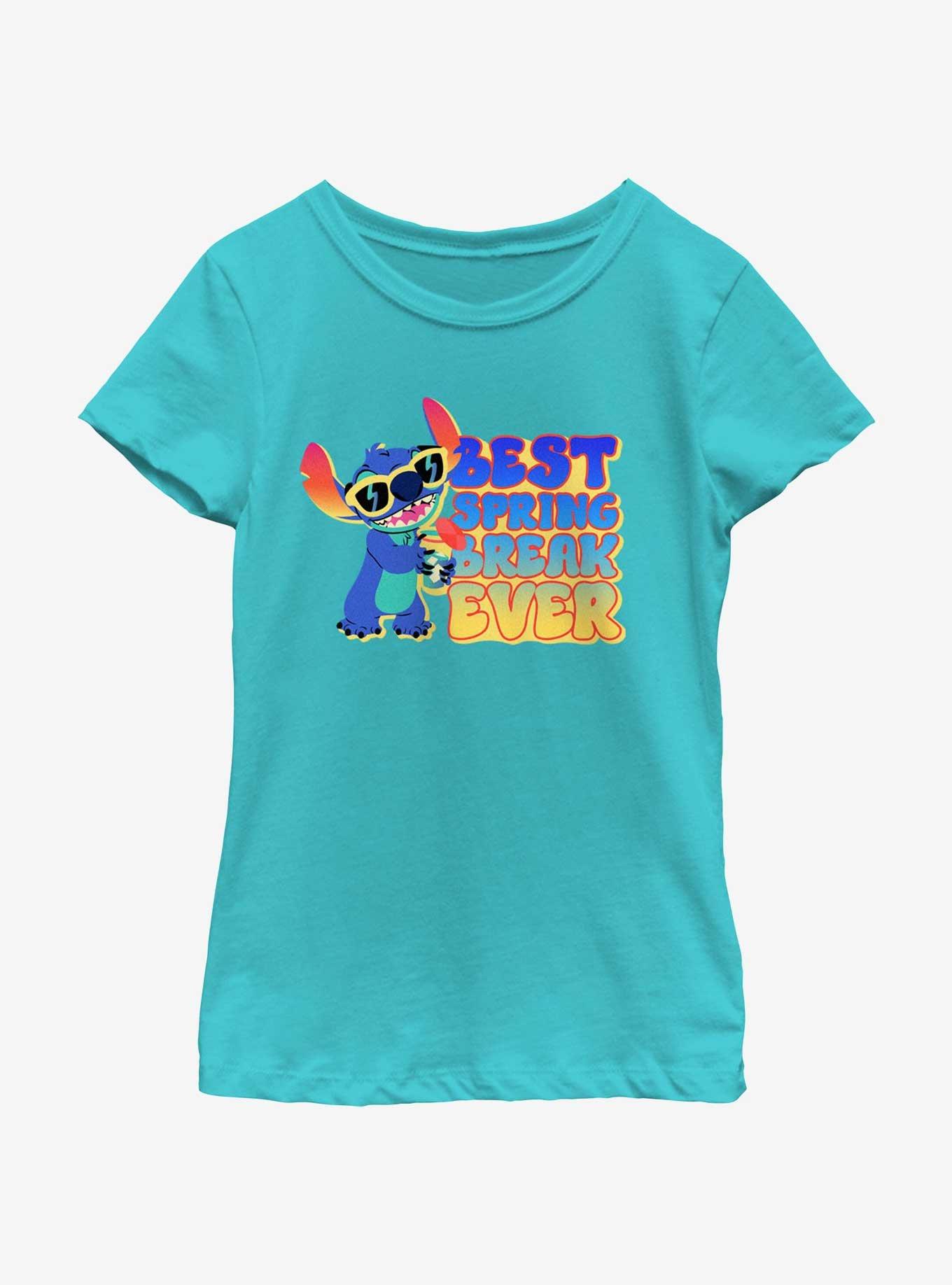 Disney Lilo & Stitch Best Spring Break Ever Youth Girls T-Shirt, , hi-res