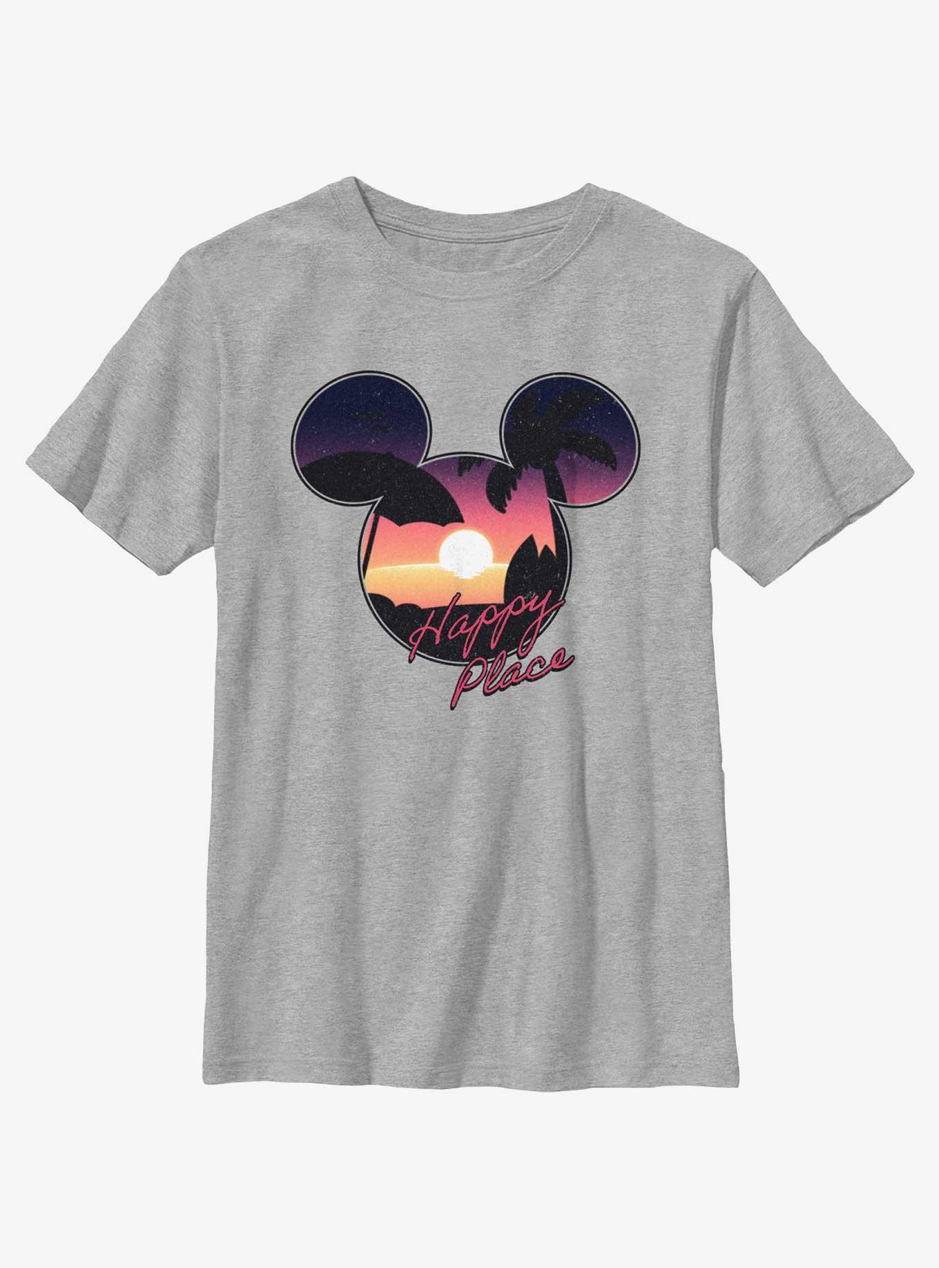 Disney Mickey Mouse Beach Happy Place Youth T-Shirt