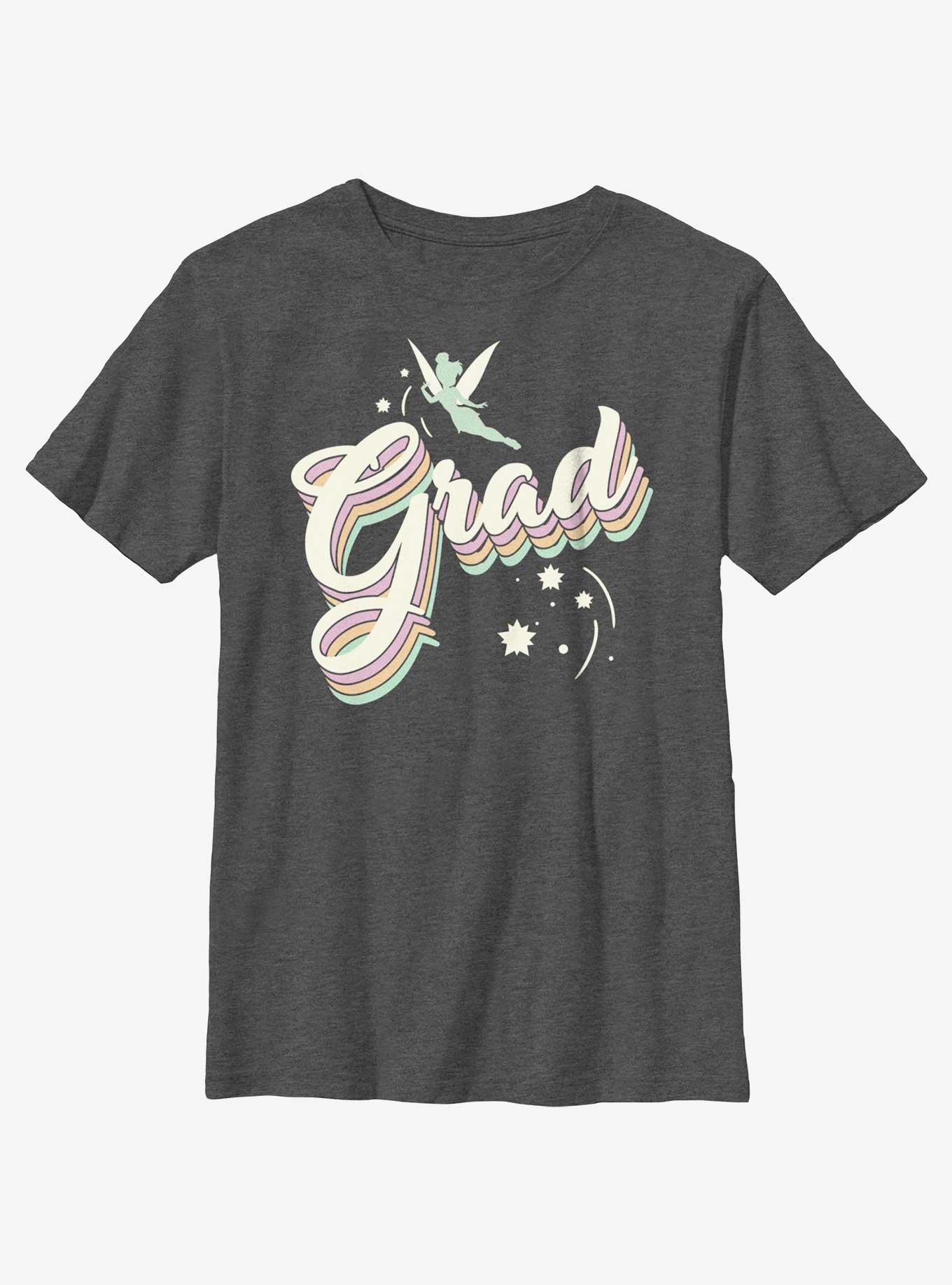 Disney Tinker Bell Fairy Grad Youth T-Shirt, CHAR HTR, hi-res