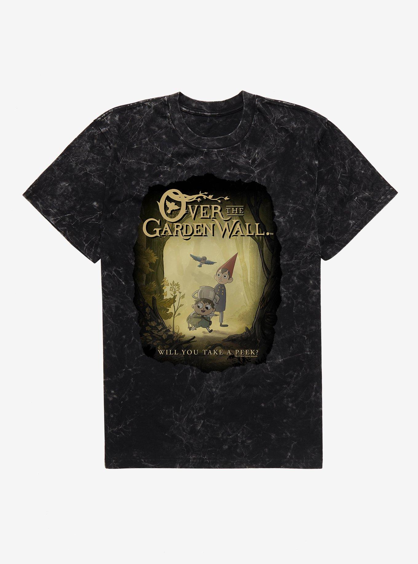 Over The Garden Wall Will You Take A Peek T-Shirt, BLACK MINERAL WASH, hi-res