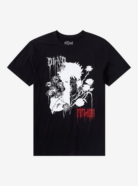D4VD Anime Boy With Roses T-Shirt | Hot Topic