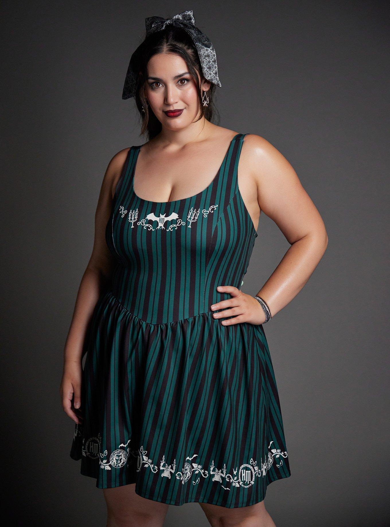 Her Universe Disney The Haunted Mansion Ghost Host Athletic Dress Plus Size Her Universe Exclusive, , hi-res